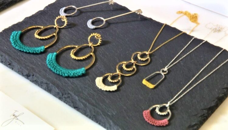 Seattle jeweler creates statement pieces from metal and lace