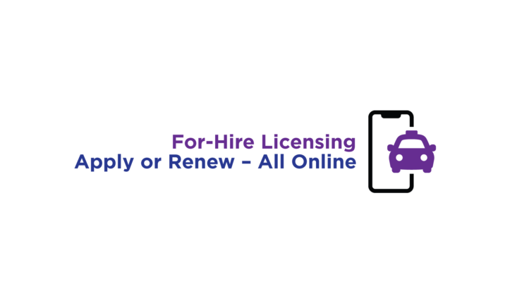 Apply for or renew your for-hire license online

