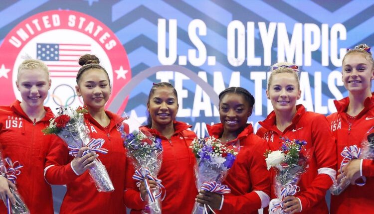 Who is in the squad with Simone Biles?

