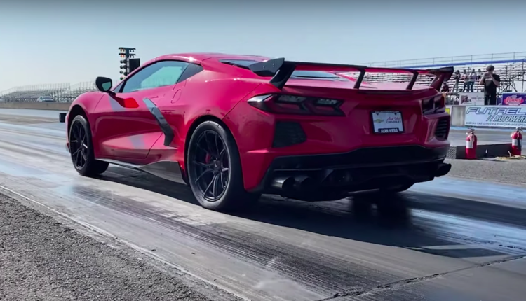 Twin-turbo C8 Corvette sets a nine-second-quarter-mile record

