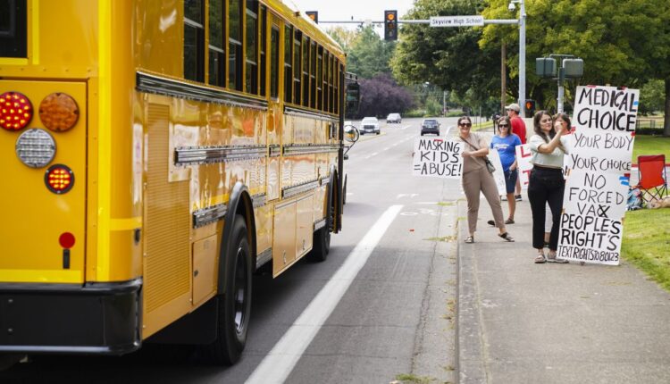 3 schools in Vancouver were closed after Proud Boys tried to enter during the mask protest

