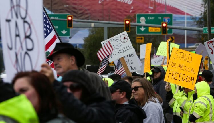 Boeing workers stage protest near Seattle over U.S. vaccine mandate